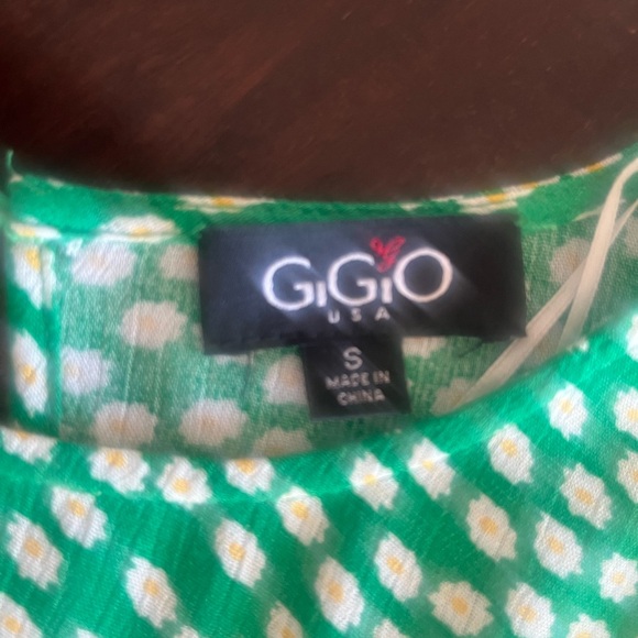 Elegant Green Pattern Midi Dress - Picture 6 of 8